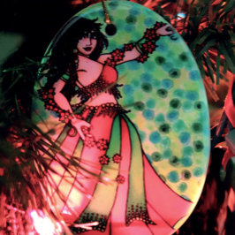 Ruby Belly Dancer Keramisch Ornament