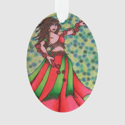 Ruby Belly Dancer Ornament (voorkant)