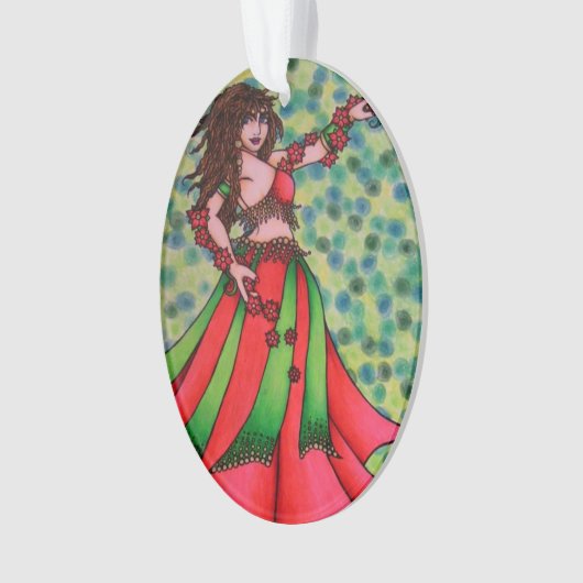 Ruby Belly Dancer Ornament (voorkant)