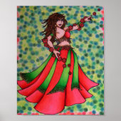 Ruby Belly Dancer Print (Voorkant)