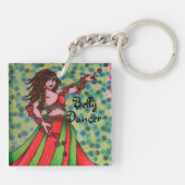 Ruby Belly Dancer Sleutelhanger (Achterkant)