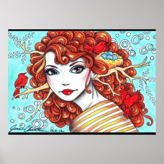 Ruby Bird Rosie Poster (Voorkant)