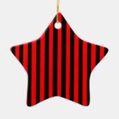 Ruby Black Keramisch Ornament (Voorkant)