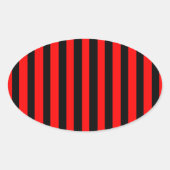 Ruby Black Ovale Sticker (Voorkant)