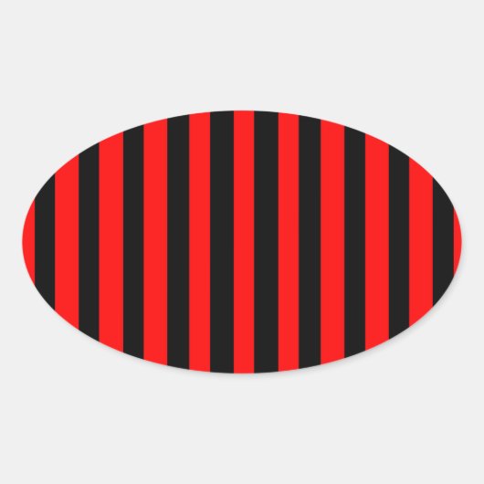 Ruby Black Ovale Sticker (Voorkant)