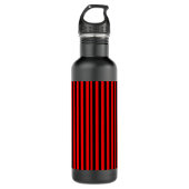 Ruby Black Stainless Steel Water Bottle Waterfles (Voorkant)