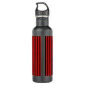 Ruby Black Stainless Steel Water Bottle Waterfles (Achterkant)