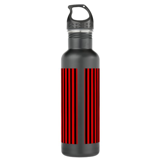 Ruby Black Stainless Steel Water Bottle Waterfles (Achterkant)