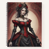 Ruby & Black Steampunk Notitieboek (Voorkant)