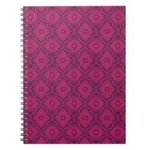"Ruby bloemen" bloem arabesk patroon Notitieboek
