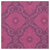 "Ruby bloemen" boheems bloemenarabesque patroon Stof (Close Up)
