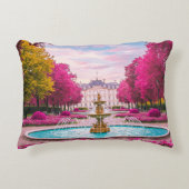 Ruby Bloom Retreat - Botanische fontein Accent Kussen (Voorkant)