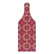 Ruby Bloom Tegel – Ornamental Red Floral Pattern