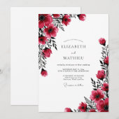 Ruby Bold Winterhuwelijk Kaart (Voorkant / Achterkant)