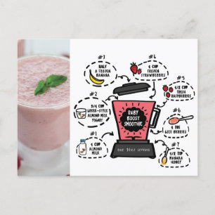 Ruby Boost Smoothie Recipe Briefkaart