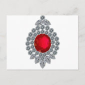 Ruby Brooch Briefkaart (Voorkant)
