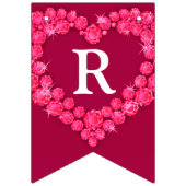 Ruby bruiloft 40e verjaardag aangepaste foto vlaggetjes (Derde vlag)