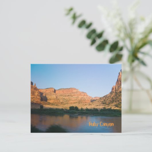 Ruby Canyon nabij Grand Junction, Colorado Briefkaart (Staand voorkant)
