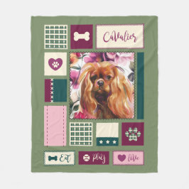 Ruby Cavalier deken | medium | groene roze