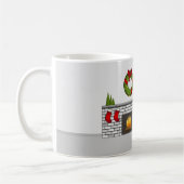 Ruby Cavalier Dog in een feestelijke kerstzaal Koffiemok (Links)