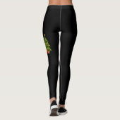 Ruby Cavalier-hond in een kerstkamer zwart Leggings (Achterkant)