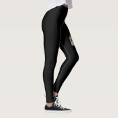 Ruby Cavalier-hond in een kerstkamer zwart Leggings (Rechts)