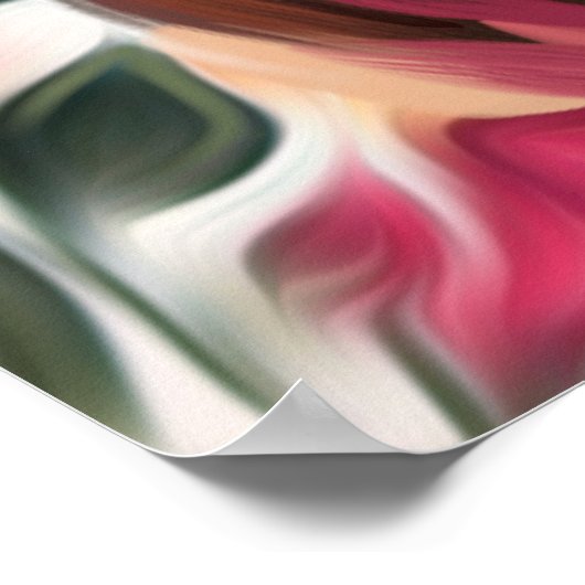 'Ruby' Cavalier-hondenkunst op papier | groot Poster (Hoek)