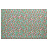 Ruby Cavalier kc Spaniel vintage floralen Stof (Fat Quarter)