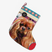 Ruby Cavalier kerststkoning | controleur Grote Kerstsok (Voorkant (Hangend))