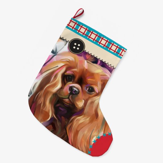 Ruby Cavalier kerststkoning | controleur Grote Kerstsok (Voorkant (Hangend))