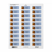 Ruby Cavalier King Charles Return Etiket (Full Sheet)