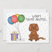 Ruby Cavalier King Charles Spaniel Dog - Birthday Kaart (Voorkant)