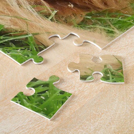 Ruby Cavalier King Charles Spaniel Dog Jigzaag Puz Legpuzzel (Zijkant)