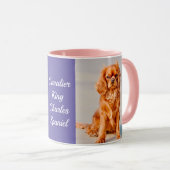 Ruby Cavalier King Charles Spaniel Dog Mok (Voorkant rechts)