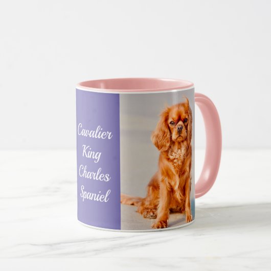Ruby Cavalier King Charles Spaniel Dog Mok (Voorkant rechts)