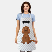 Ruby Cavalier King Charles Spaniel Dog & Name Schort (Gedragen)