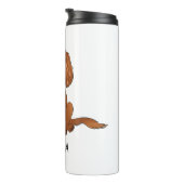 Ruby Cavalier King Charles Spaniel Dog & Name Thermosbeker (Geroteerd rechts)