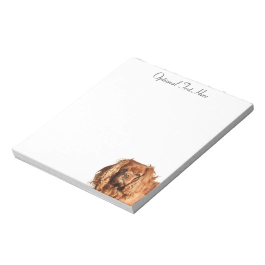 Ruby Cavalier King Charles Spaniel Dog Notitieblok (Linkerzijde)