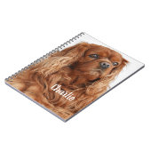 Ruby Cavalier King Charles Spaniel Dog Notitieboek (Linkerzijde)