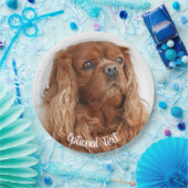 Ruby Cavalier King Charles Spaniel Dog Papieren Bordje (Feest)