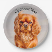 Ruby Cavalier King Charles Spaniel Dog Papieren Bordje (Voorkant)