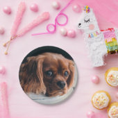 Ruby Cavalier King Charles Spaniel Dog Papieren Bordje (Feest)