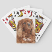 Ruby Cavalier King Charles Spaniel Dog Pokerkaarten (Achterkant)
