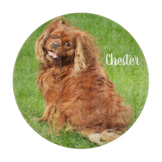 Ruby Cavalier King Charles Spaniel Dog Snijplank (Voorkant)
