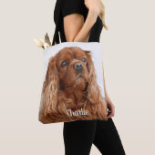Ruby Cavalier King Charles Spaniel Dog Tote Bag (Dichtbij)