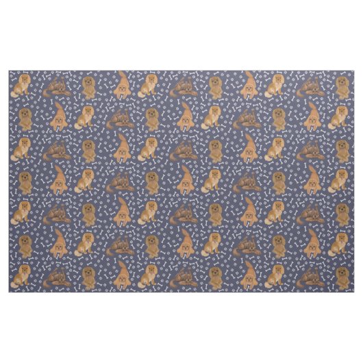 Ruby Cavalier King Charles Spaniel Fabric Stof (Fat Quarter)