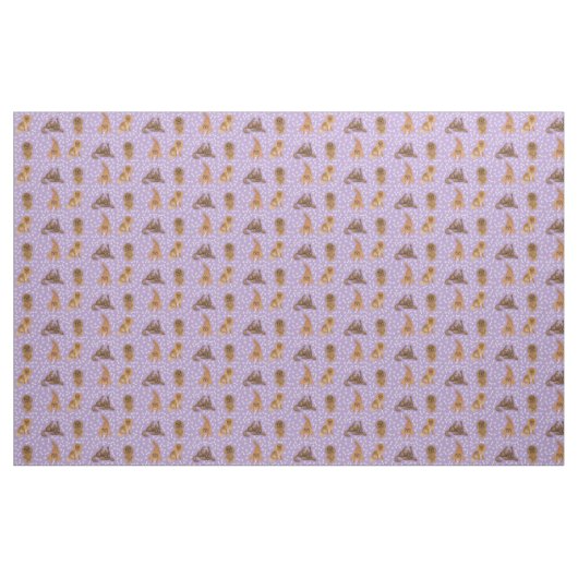 Ruby Cavalier King Charles Spaniel Fabric Stof (Yard (91,4 cm))