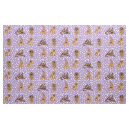 Ruby Cavalier King Charles Spaniel Fabric Stof (Fat Quarter)