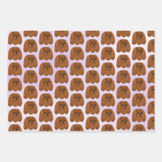 Ruby Cavalier King Charles Spaniel Gift  Inpakpapier Vel (Voorkant 2)
