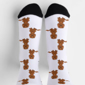 Ruby Cavalier King Charles Spaniel Hondenpatroon Sokken (Top)